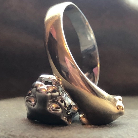 14k double panther ring - Picture 7 of 15